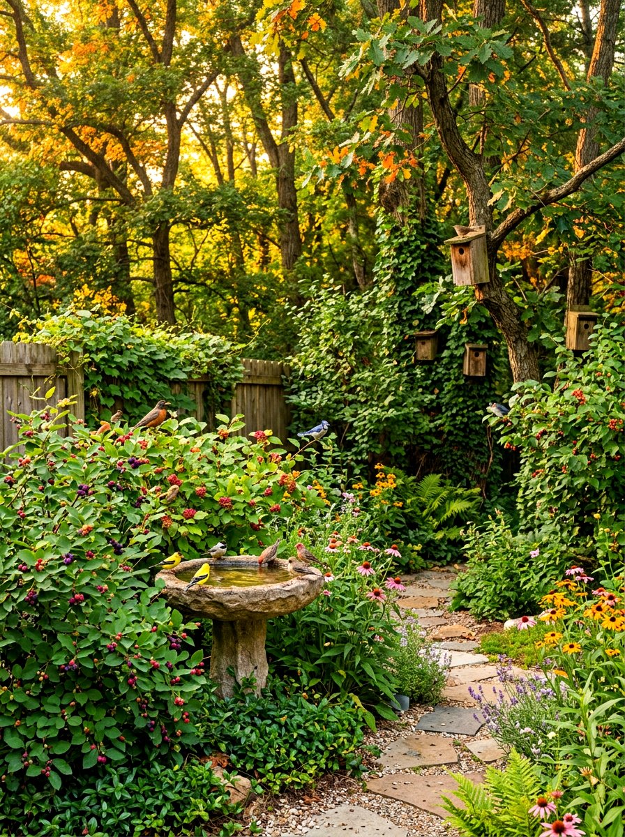 Bird Sanctuary Backyard - 30 naturalistic backyard ideas