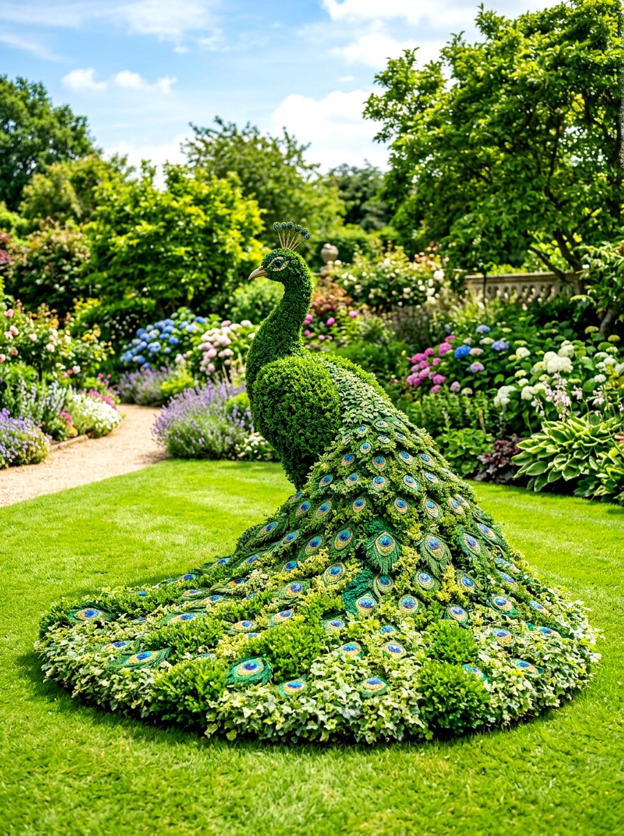 Bird Shape Topiary - 30 topiary garden ideas