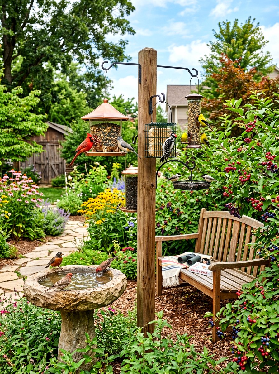Bird Watching Station - 30 backyard zoning ideas