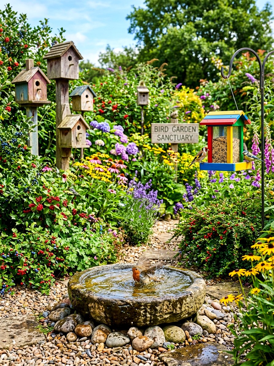 Bird garden sanctuary - 30 weekend garden retreat ideas