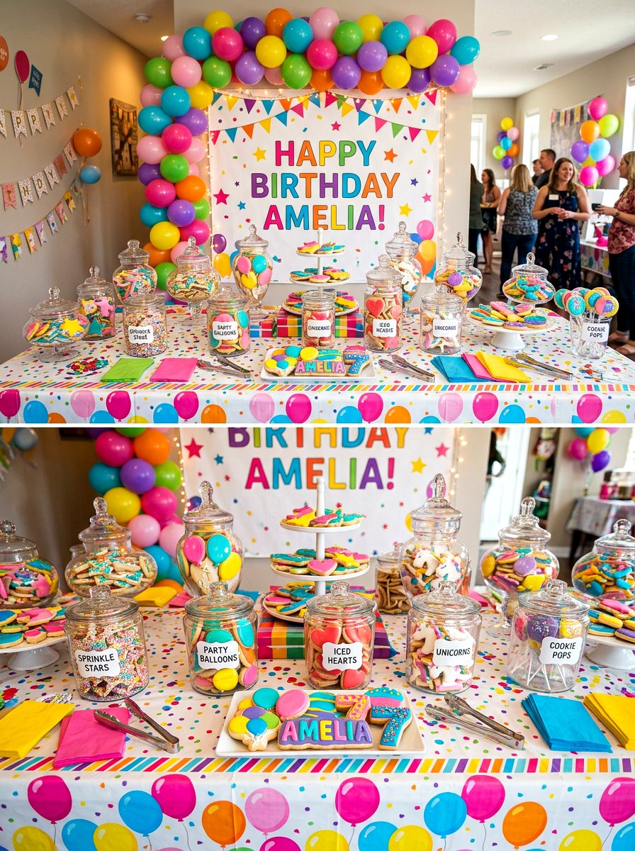 Birthday Cookie Buffet - 30 cookie station ideas