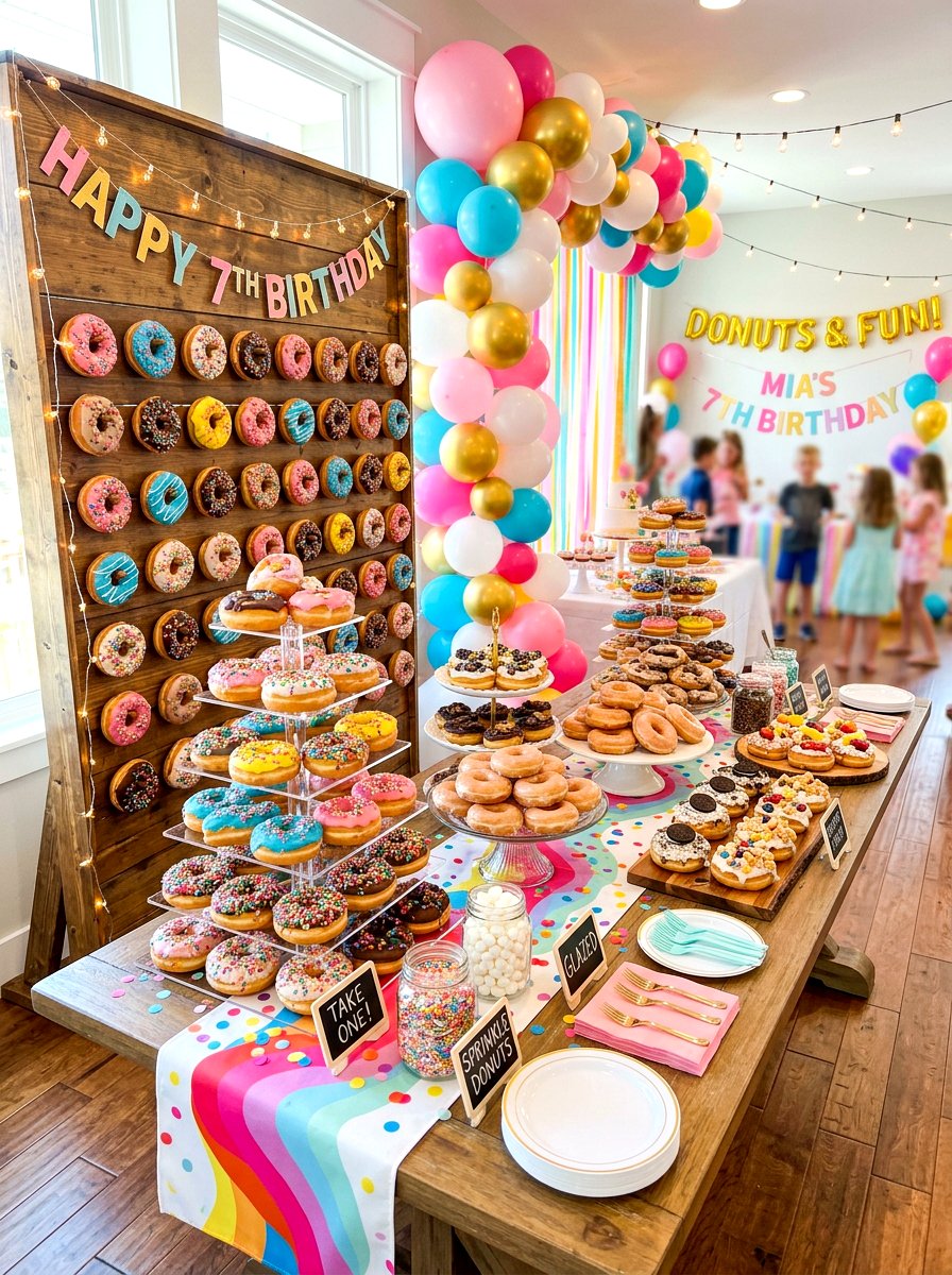 Birthday Donut Buffet - 30 breakfast buffet ideas