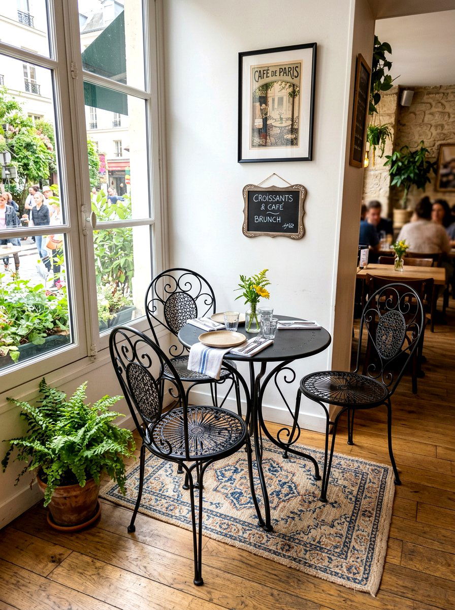 Bistro Dining Set - 30 compact apartment dining ideas