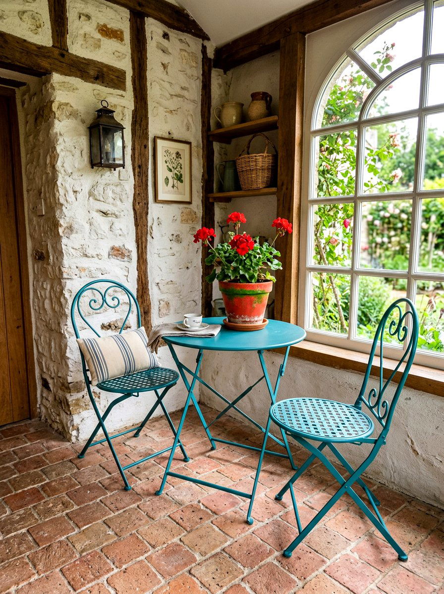 Bistro Set - 30 sunny backyard ideas