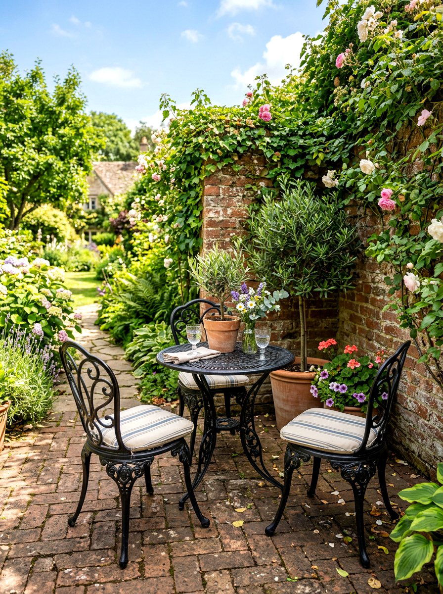Bistro Set Nook - 30 backyard reading nook ideas