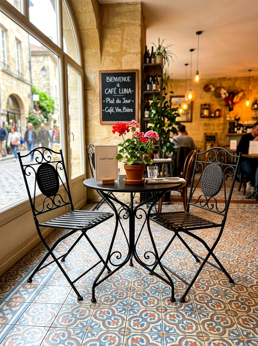 Bistro Style Dining Set - 30 small dining room ideas