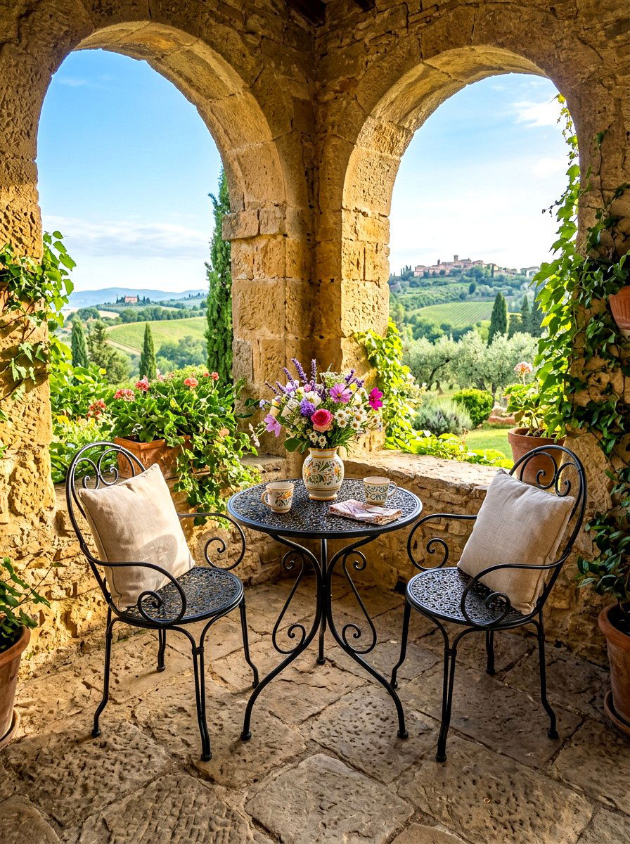 Bistro Table And Chairs - 30 pavilion seating arrangement ideas
