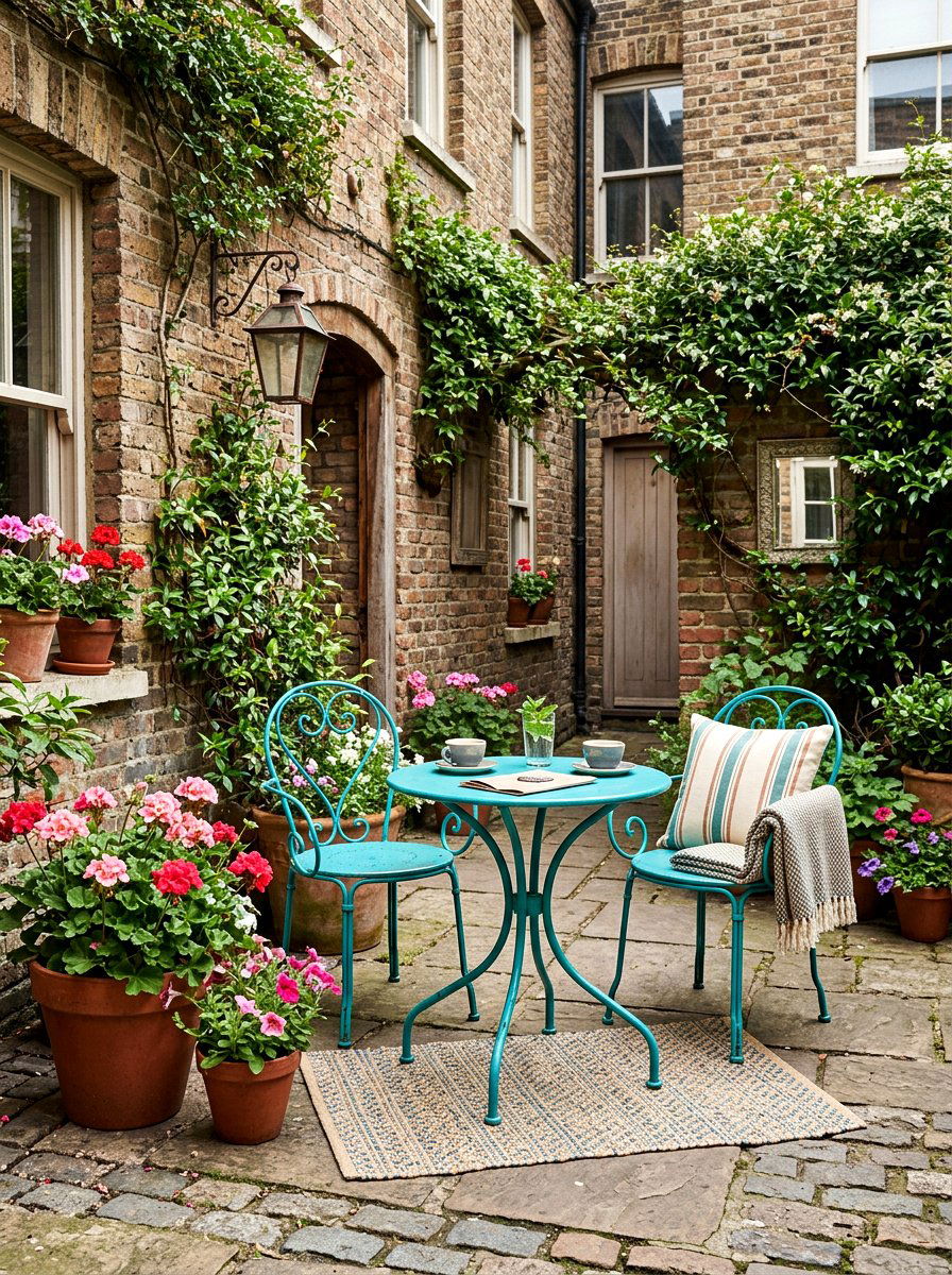 Bistro Table And Chairs - 30 courtyard patio furniture ideas
