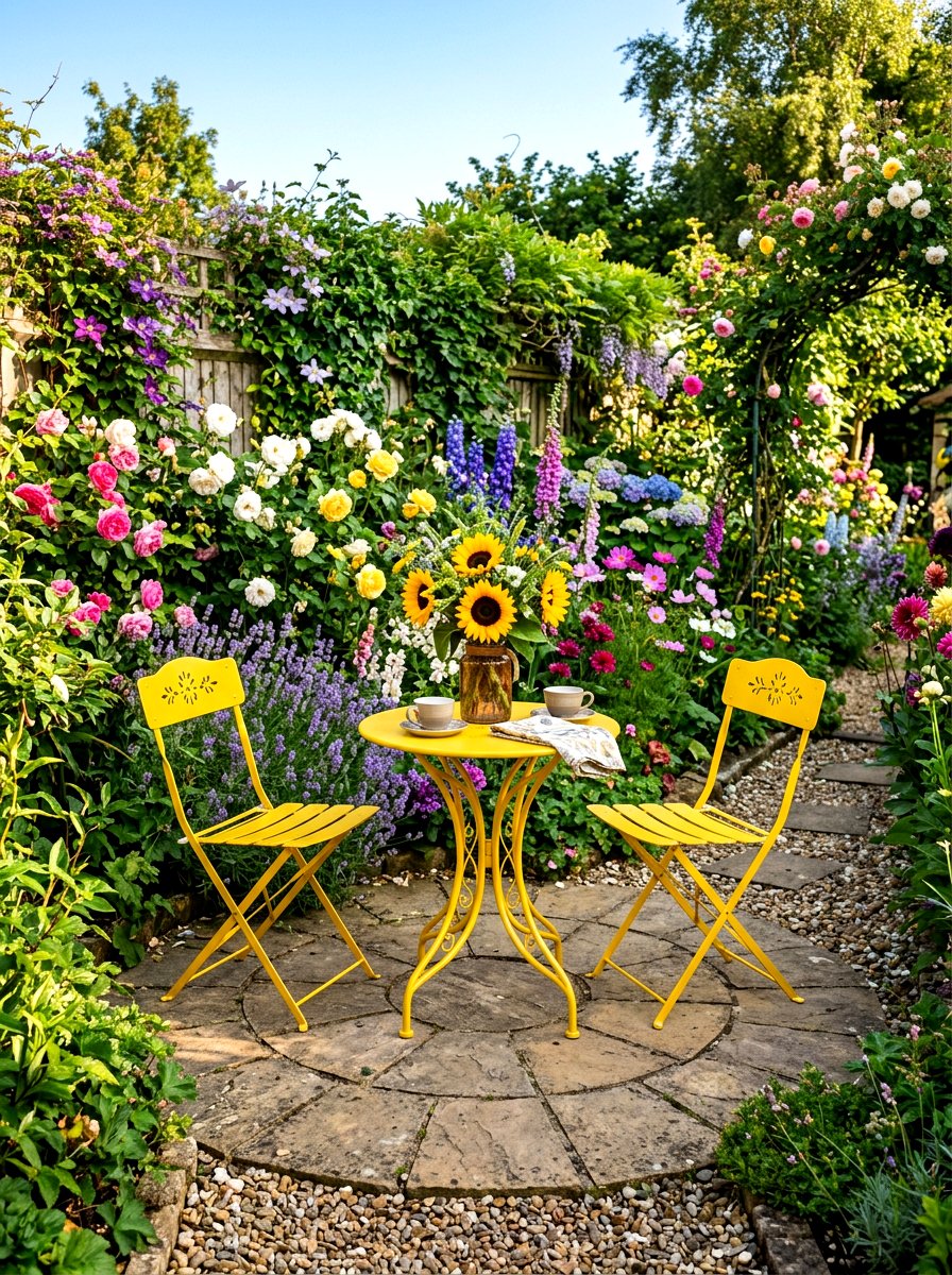 Bistro garden retreat - 30 weekend garden retreat ideas
