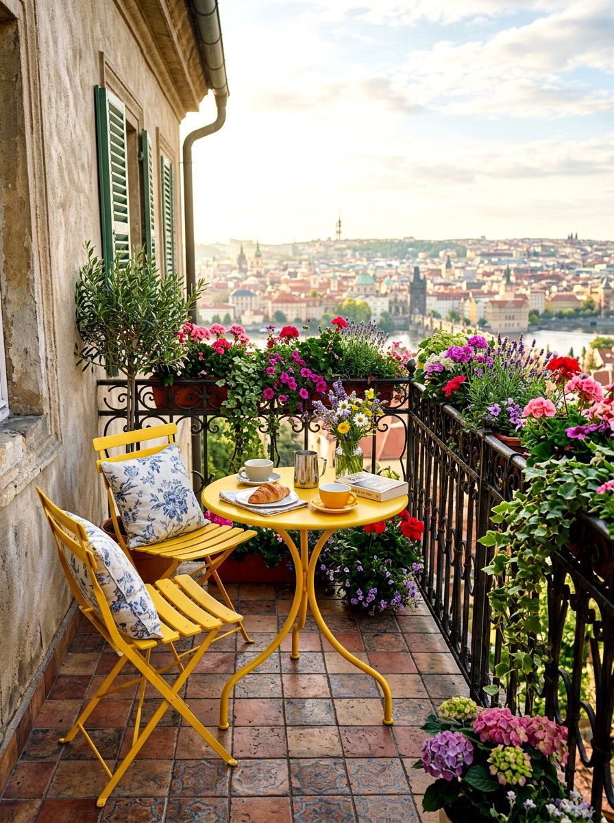 Bistro table and chairs - 30 outdoor dining furniture ideas