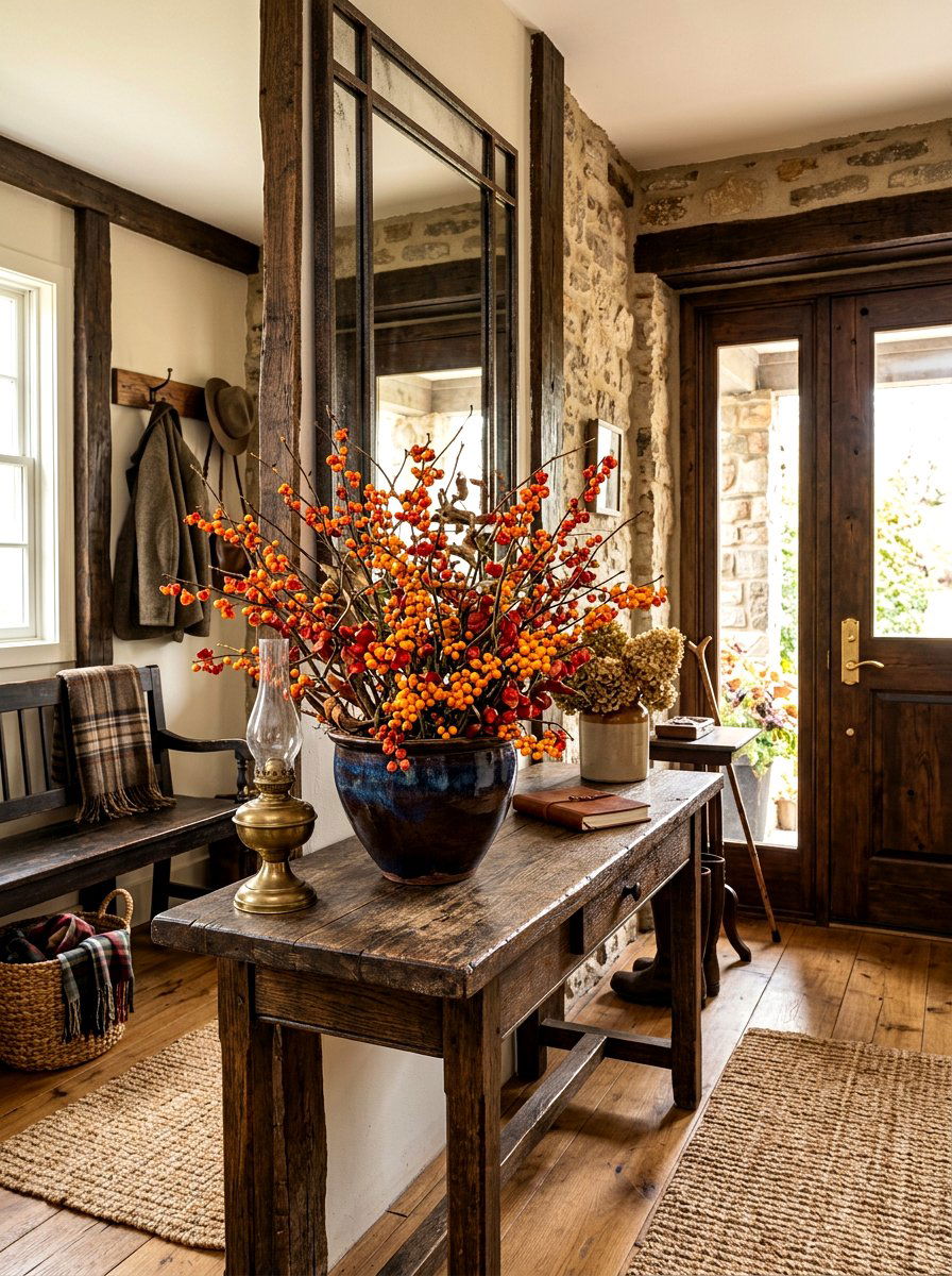 Bittersweet Branches - 30 autumn centerpiece bowl ideas
