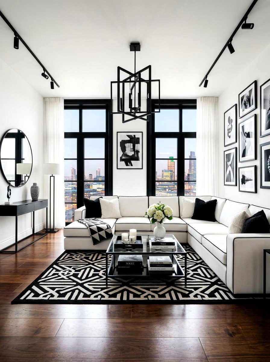 Black And White Formal Decor - 30 formal sitting room ideas