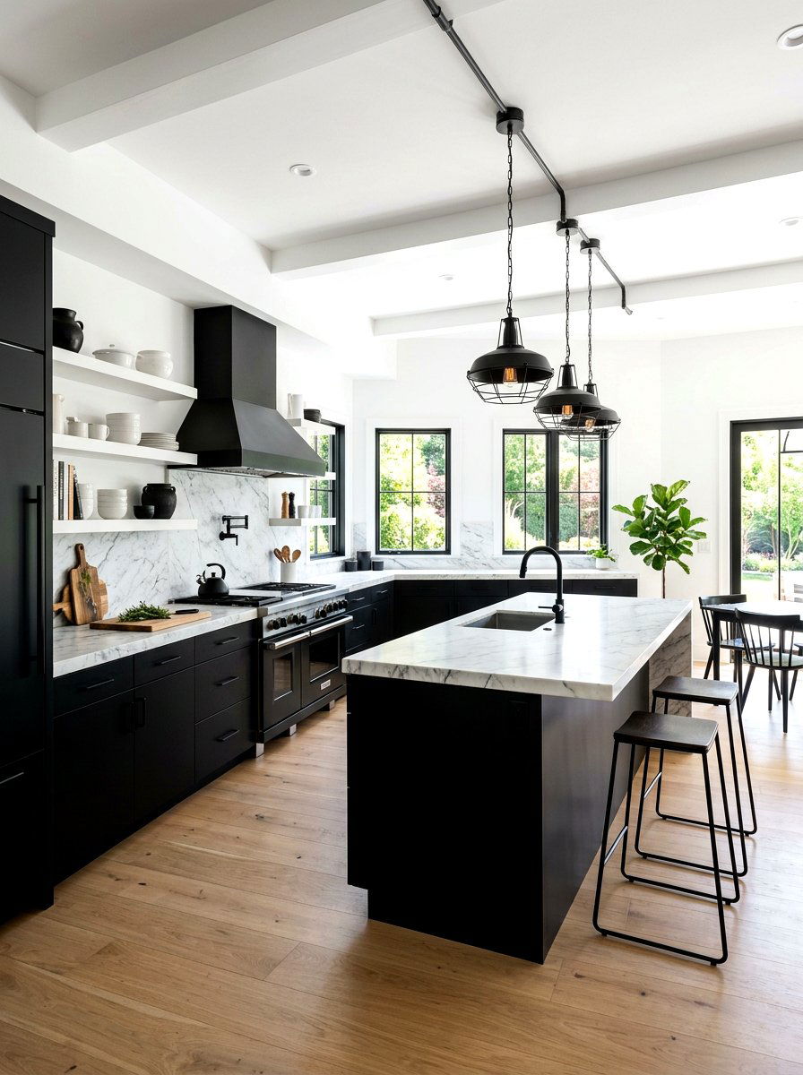 Black And White Kitchen - 30 timeless kitchen ideas