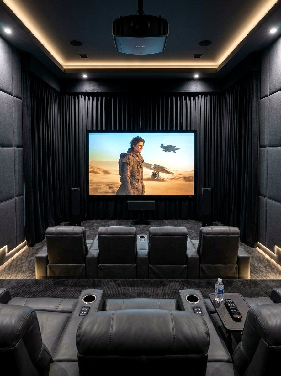 Black Blackout Curtains For Media Room - 30 drapery color ideas