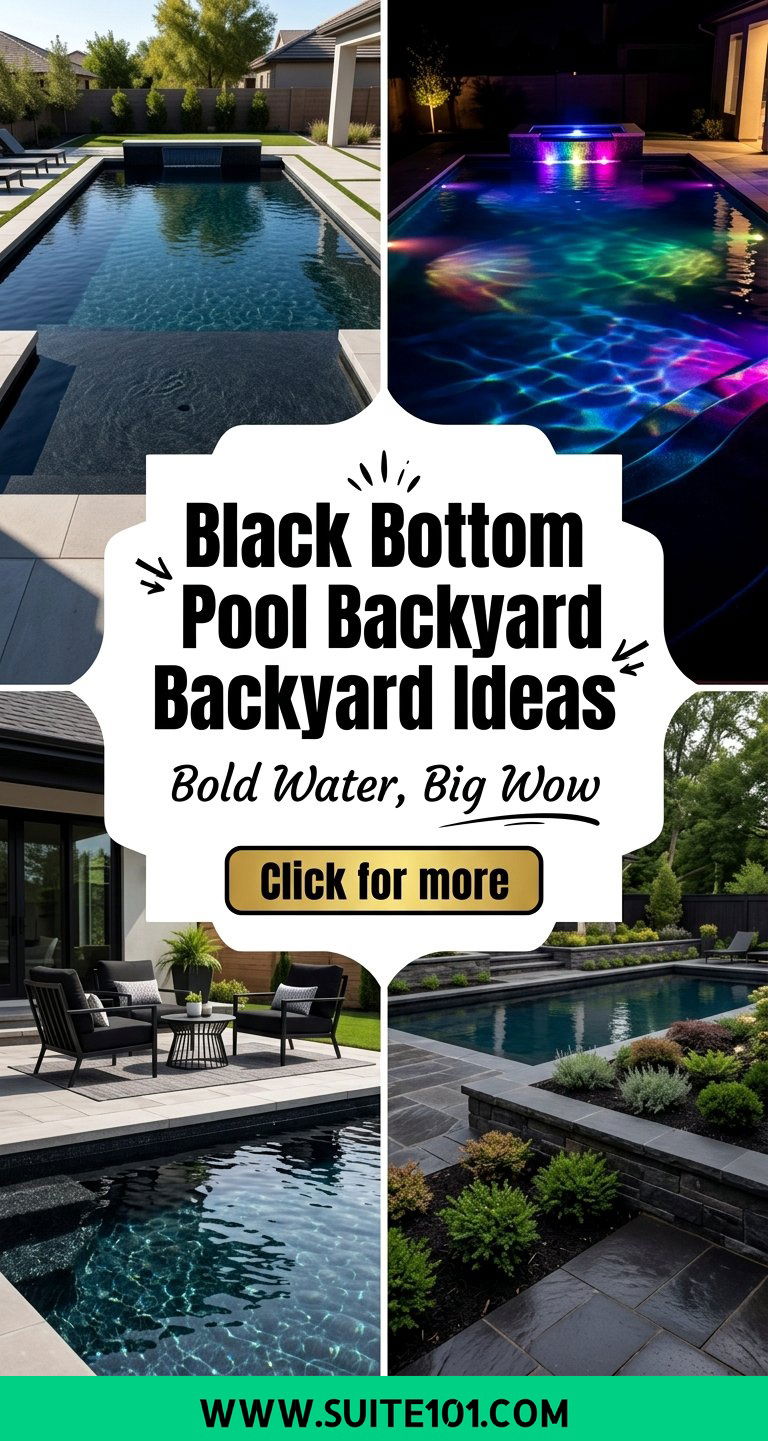 Black Bottom Pool Backyard Ideas for a Bold Backyard Look - Suite 101