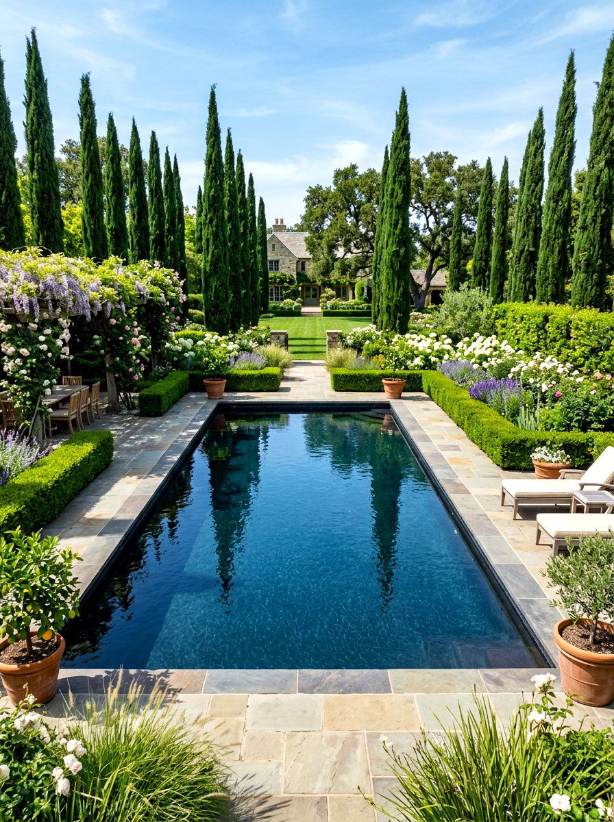 Black Bottom Pool With Landscaping - 30 black bottom pool backyard ideas