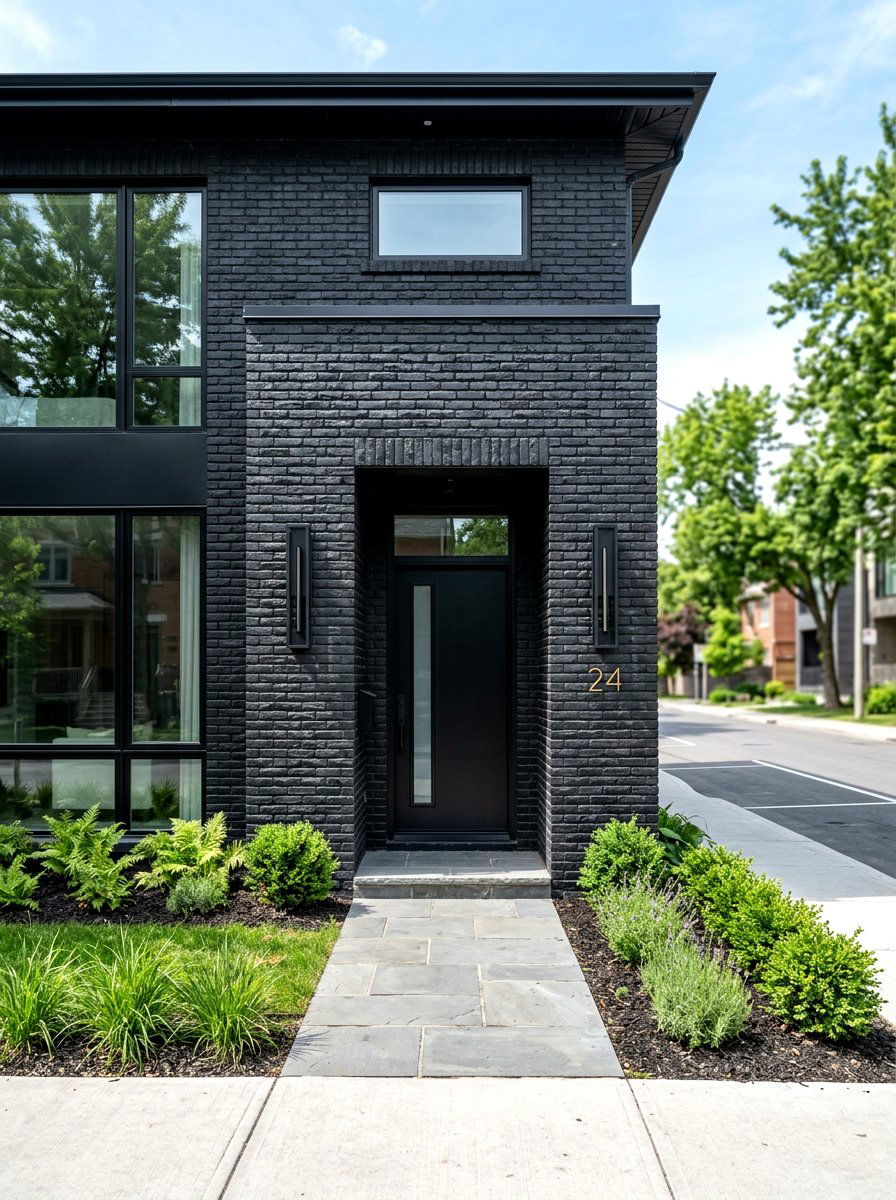 Black Brick House - 30 black house exterior ideas