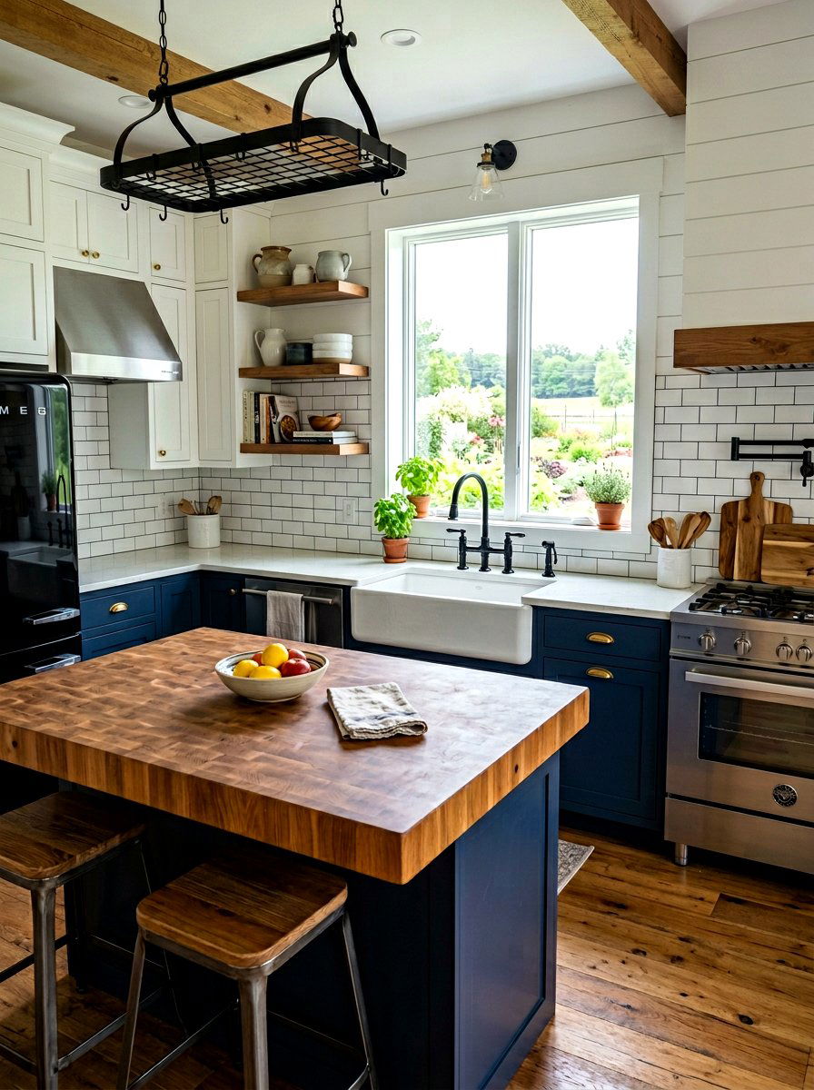 Black Bridge Faucet Farmhouse Sink - 30 black faucet kitchen ideas