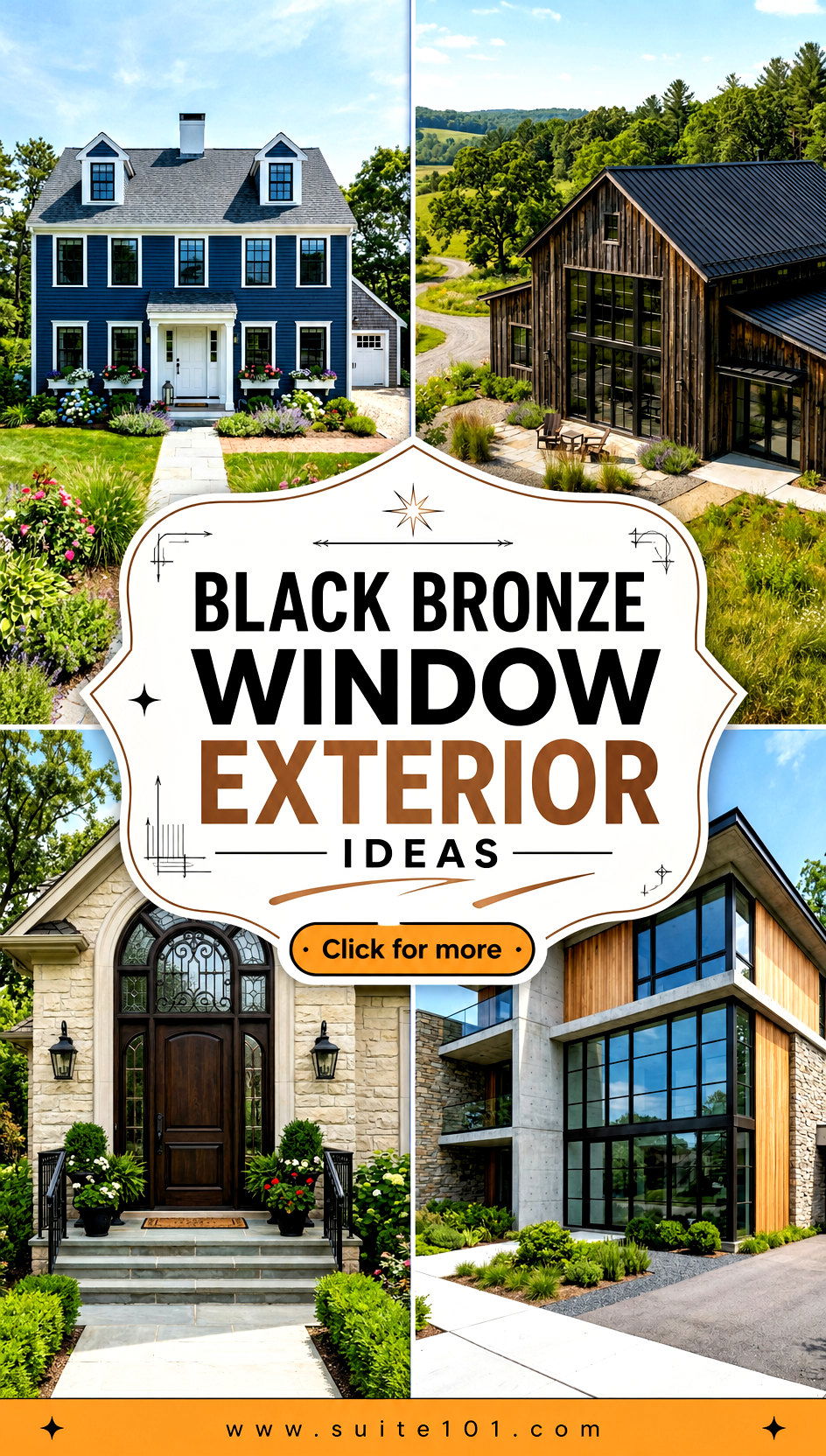 Black Bronze Window Exterior Ideas for Instant Curb Appeal - Black Bronze Window Exterior Ideas for Instant Curb Appeal