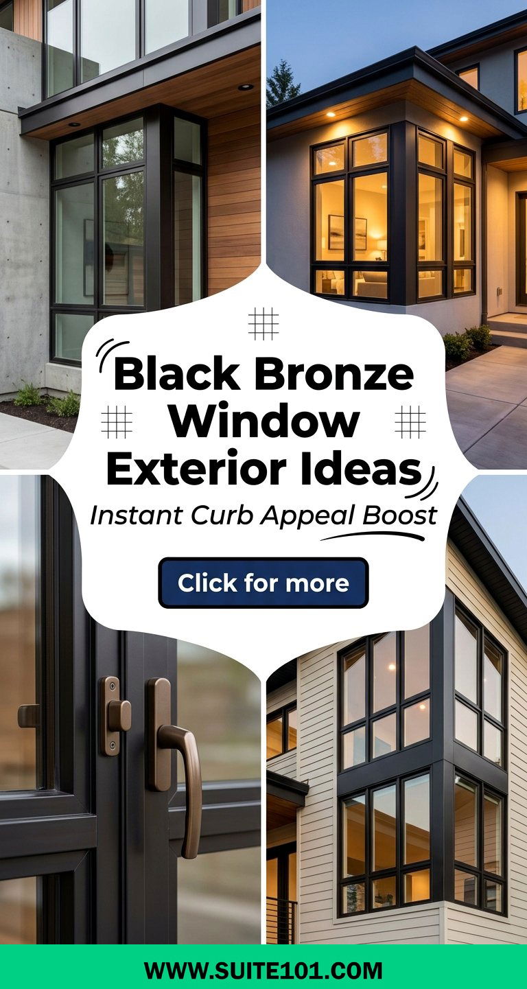 Black Bronze Window Exterior Ideas for Instant Curb Appeal - Black Bronze Window Exterior Ideas for Instant Curb Appeal