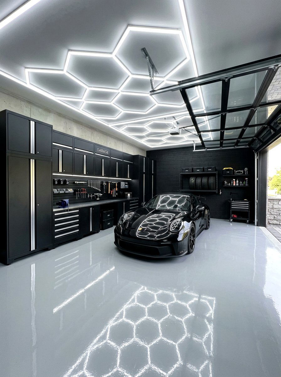 Black Cabinet Aesthetic - 30 clean garage aesthetic ideas