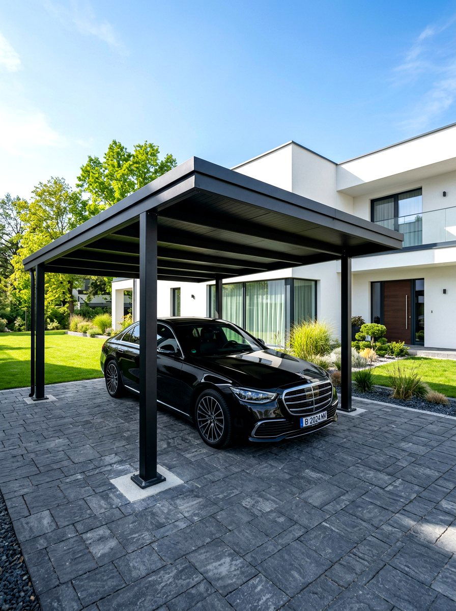 Black Carport - 30 carport design ideas