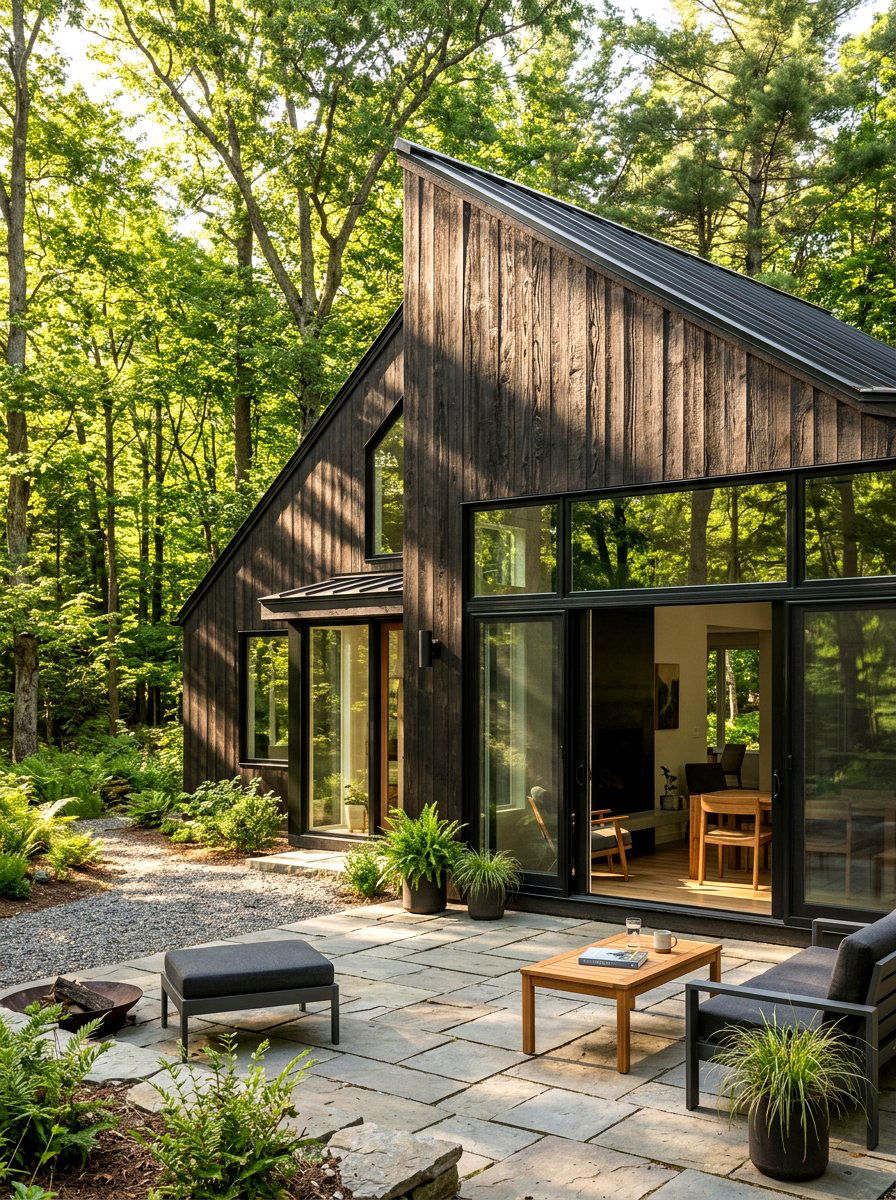Black Cedar Siding - 30 black house exterior ideas