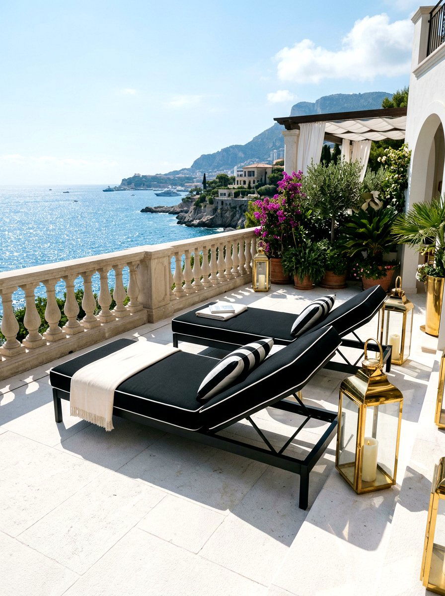 Black Chaise Pair - 30 chaise pair patio ideas