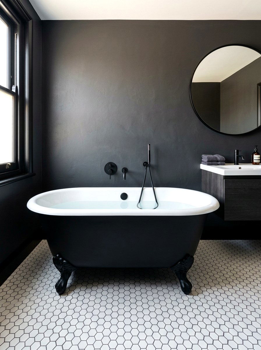 Black Clawfoot Tub - 30 clawfoot tub ideas