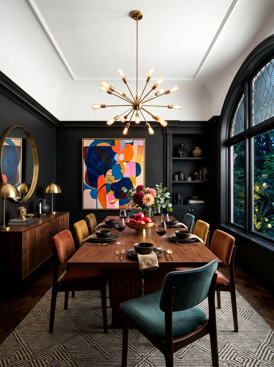 Black Dining Room - 30 dining room color ideas