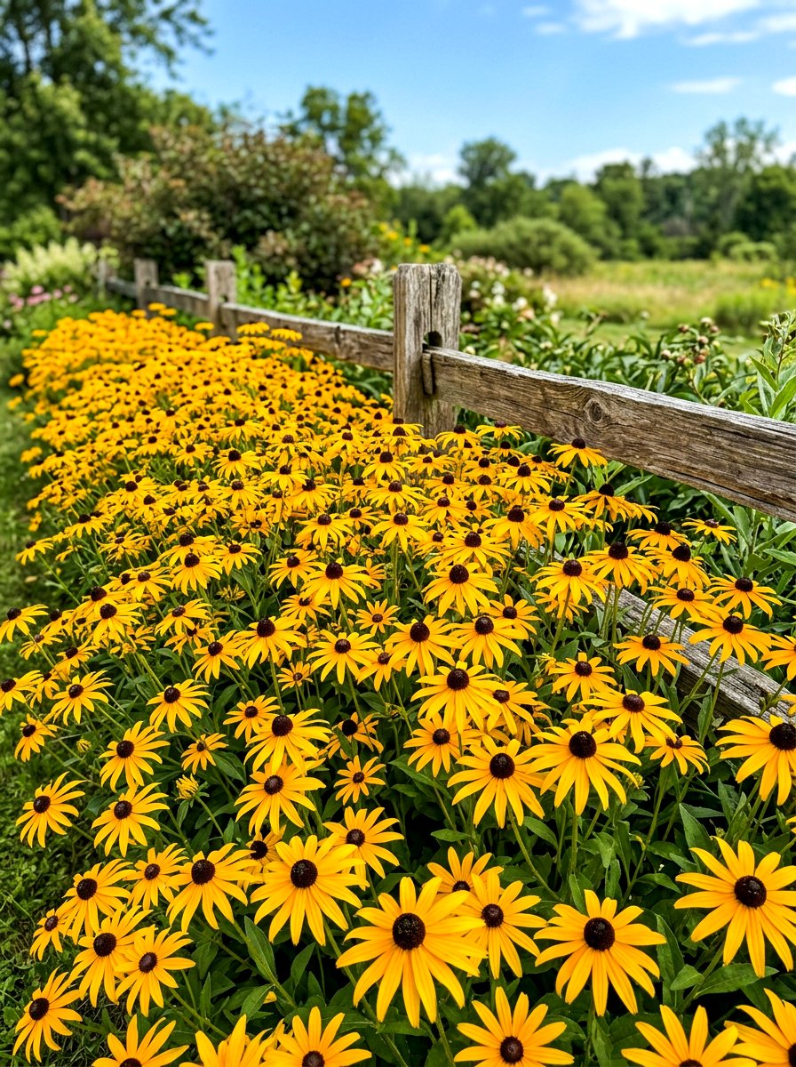 Black Eyed Susans - 30 flower bed plant ideas
