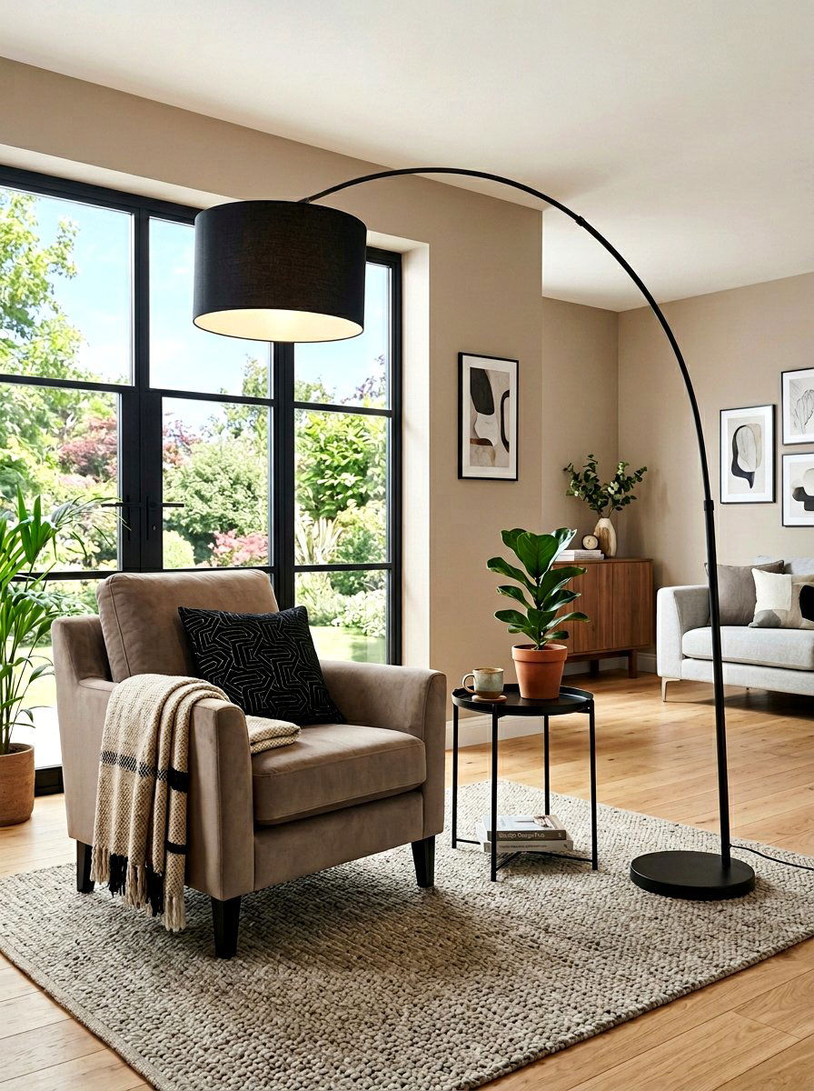Black Floor Lamp Living Room - 30 taupe and black living room ideas