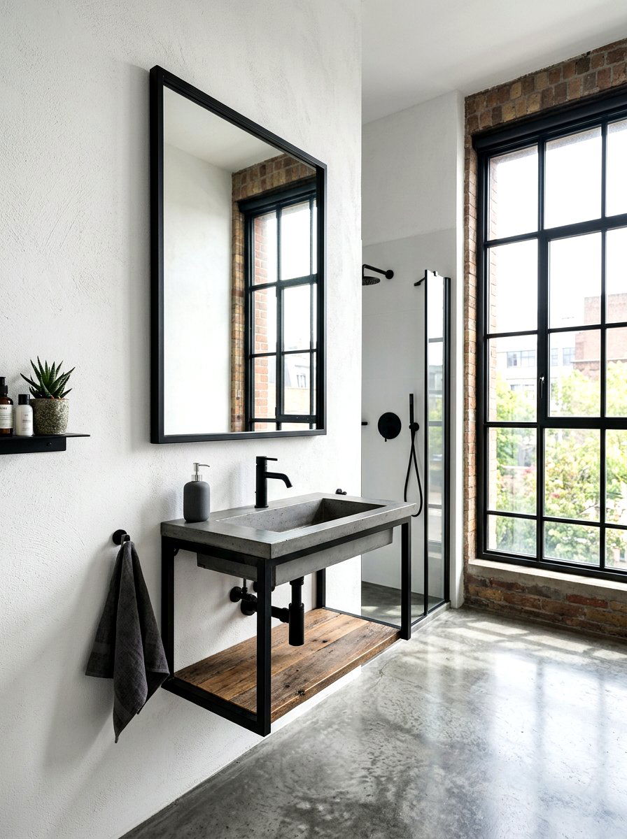 Black Frame Bathroom Mirror - 30 bathroom mirror ideas