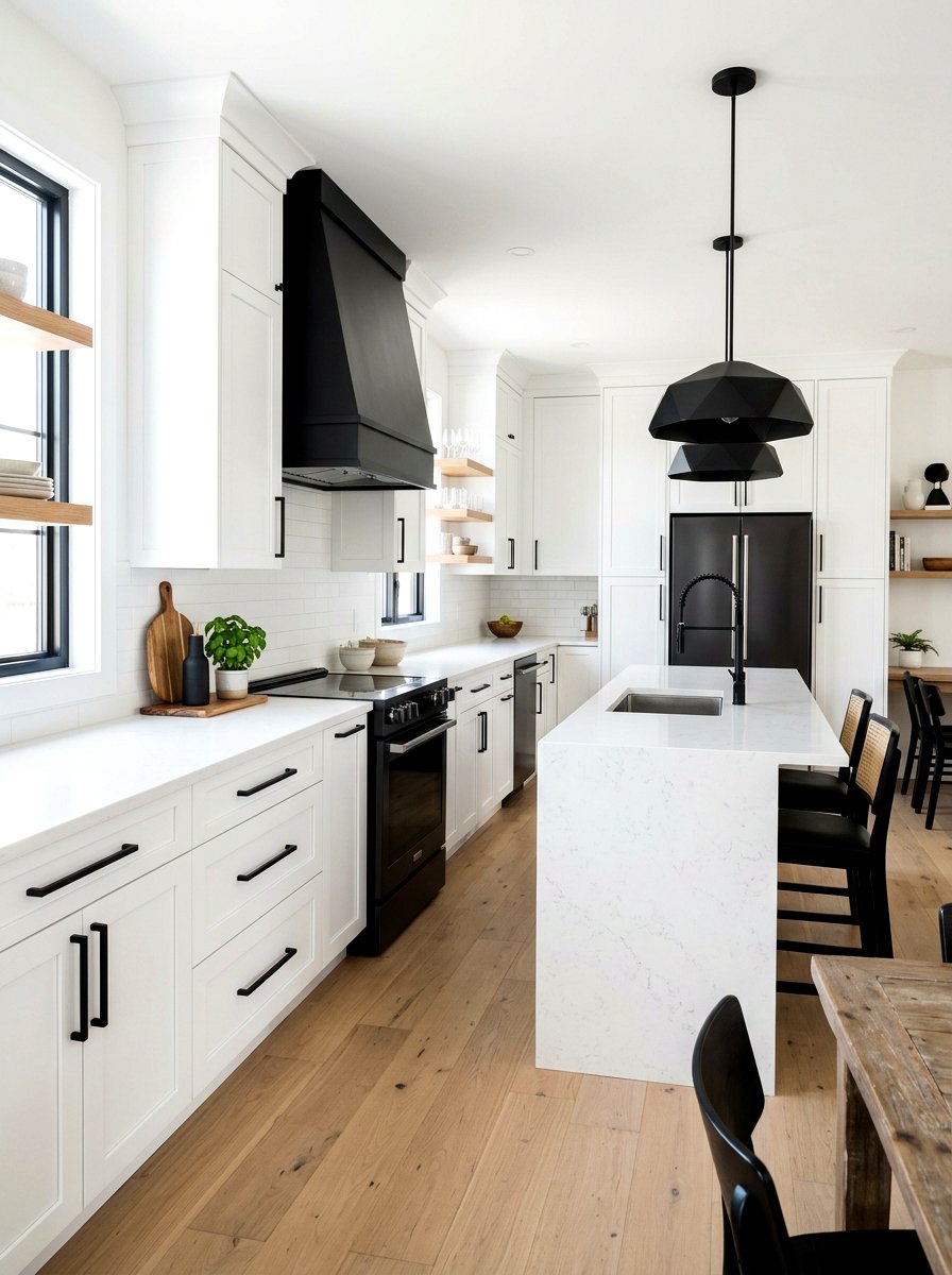 Black Hardware Kitchen - 30 tiny house kitchen ideas