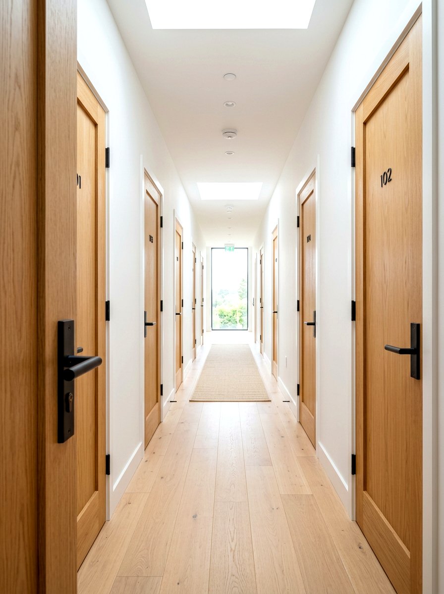 Black Hardware Wood Doors - 30 black and wood decor ideas