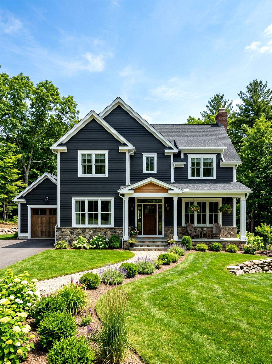 Black Horizontal Siding - 30 black house exterior ideas