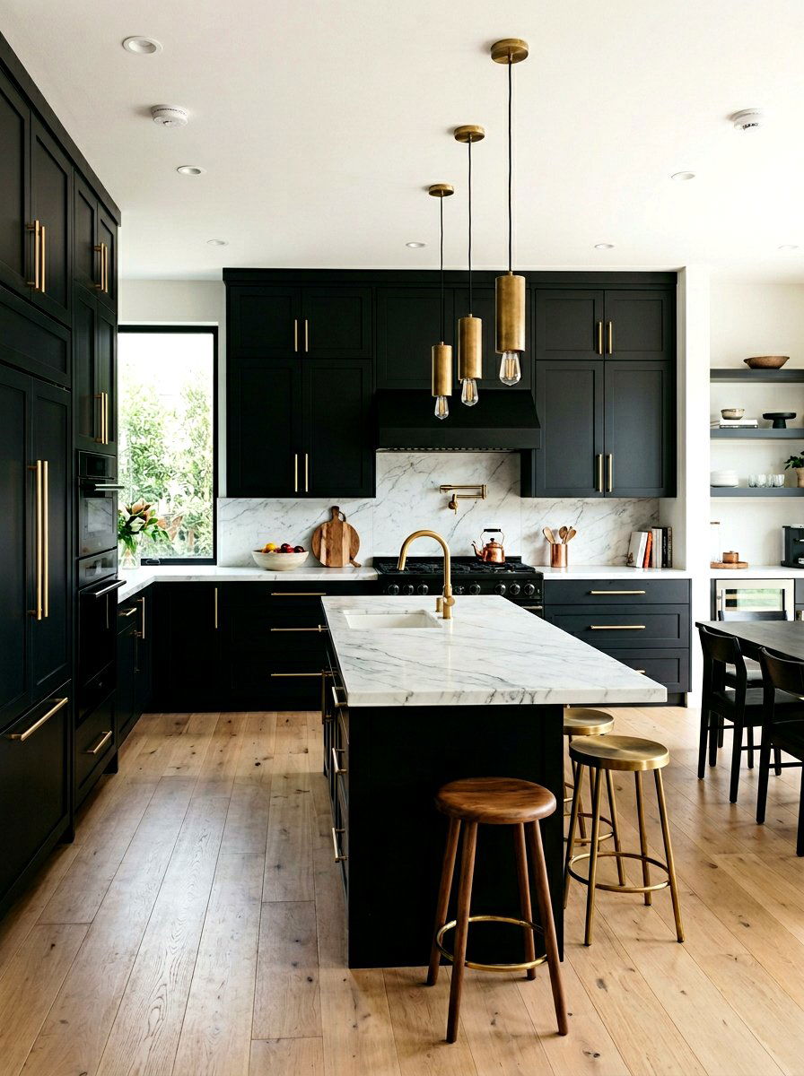 30 Unlacquered Brass Kitchen Ideas for a Warm, Luxe Feel