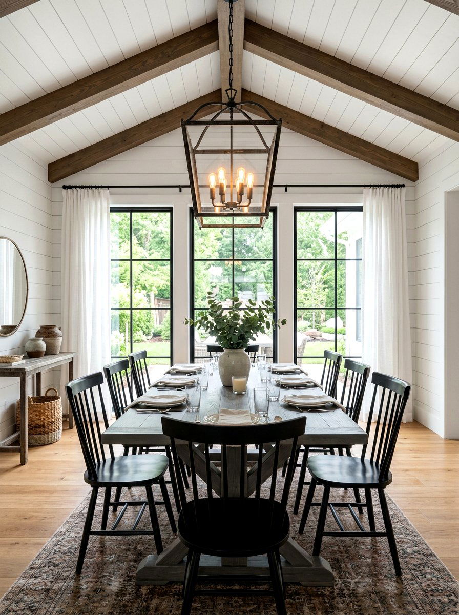 Black Lantern Chandelier - 30 classic dining room chandelier ideas