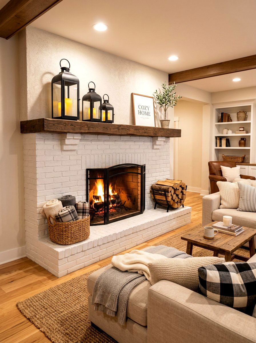 Black Lantern Light - 30 dark basement lighting ideas
