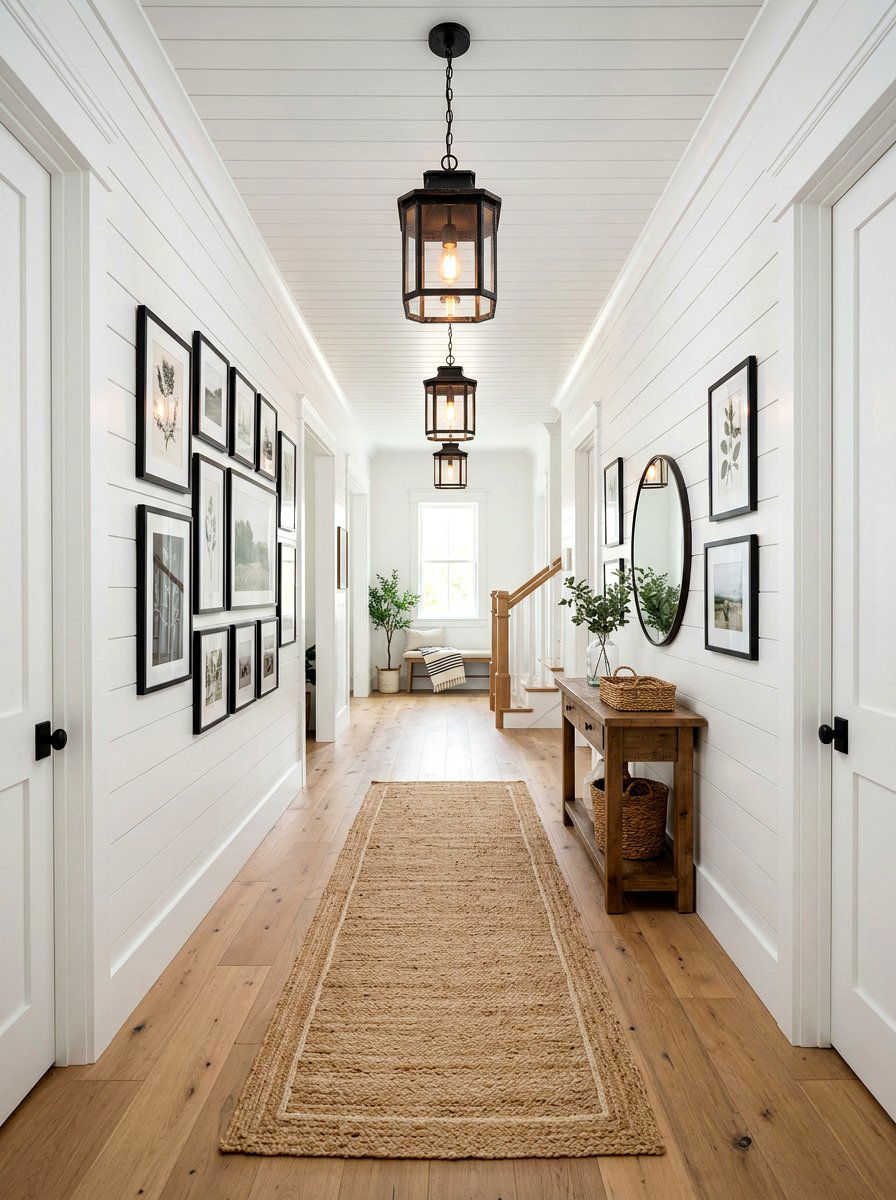 Black Lantern Pendant - 30 long foyer lighting ideas