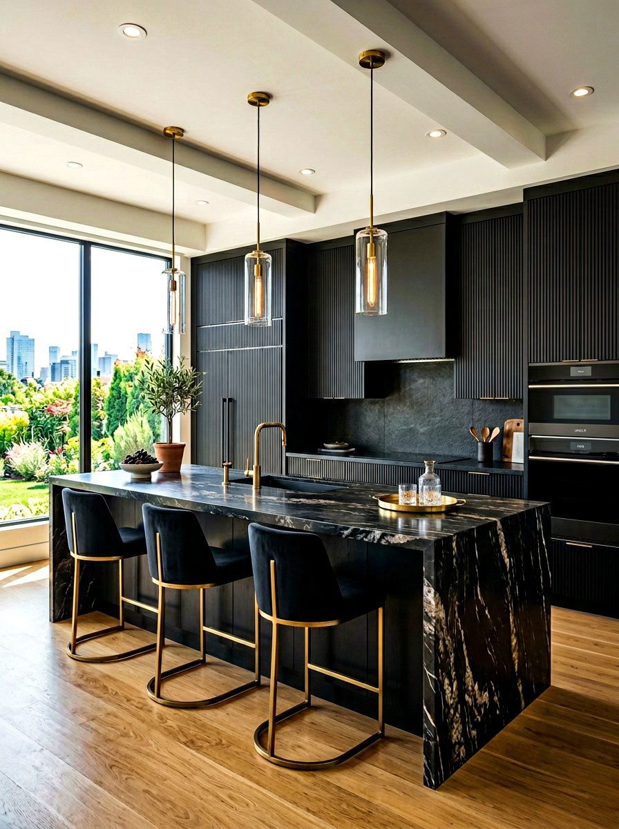 Black Luxury Kitchen - 30 black kitchen ideas