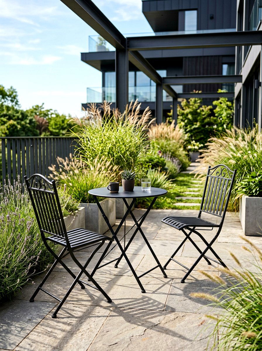 Black Metal Bistro Set - 30 folding bistro set ideas