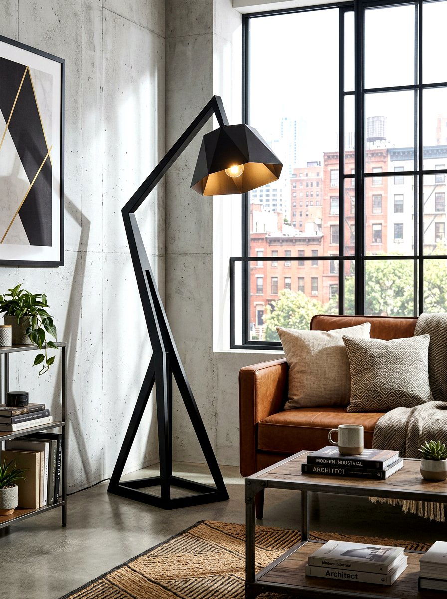 Black Metal Floor Lamp - 30 floor lamp corner ideas
