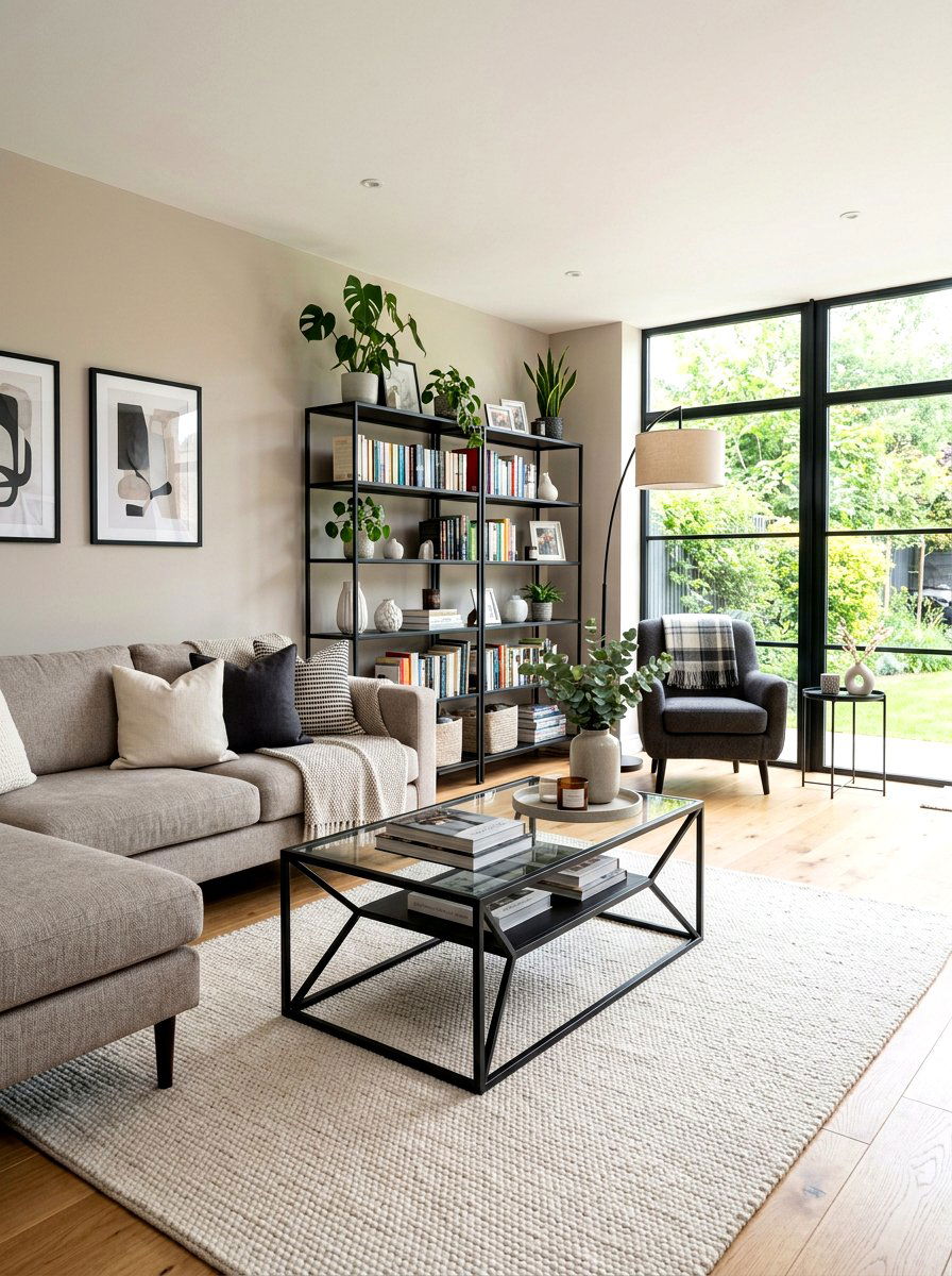 Black Metal Furniture Living Room - 30 taupe and black living room ideas