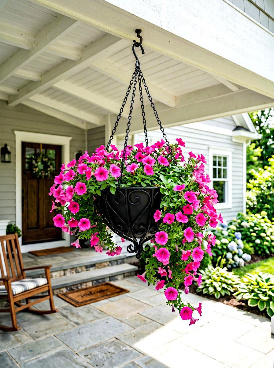 Black Metal Hanging Basket - 30 metal planter ideas