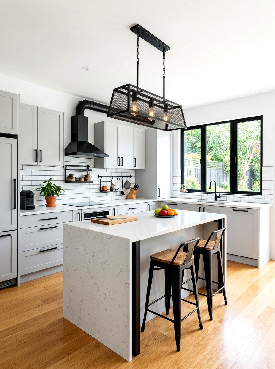 Black Metal Kitchen Accents - 30 Parisian kitchen ideas