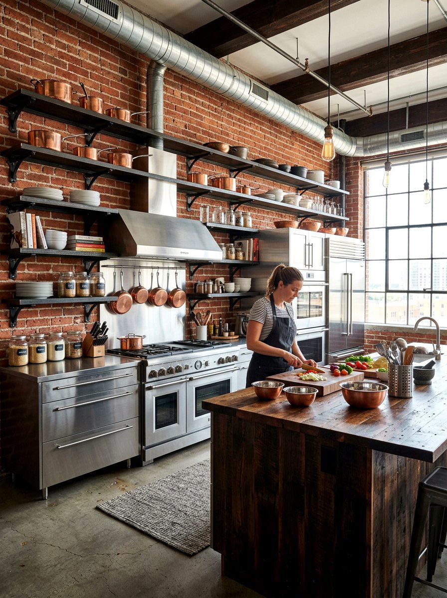 Black Metal Kitchen Shelves - 30 kitchen shelfie ideas