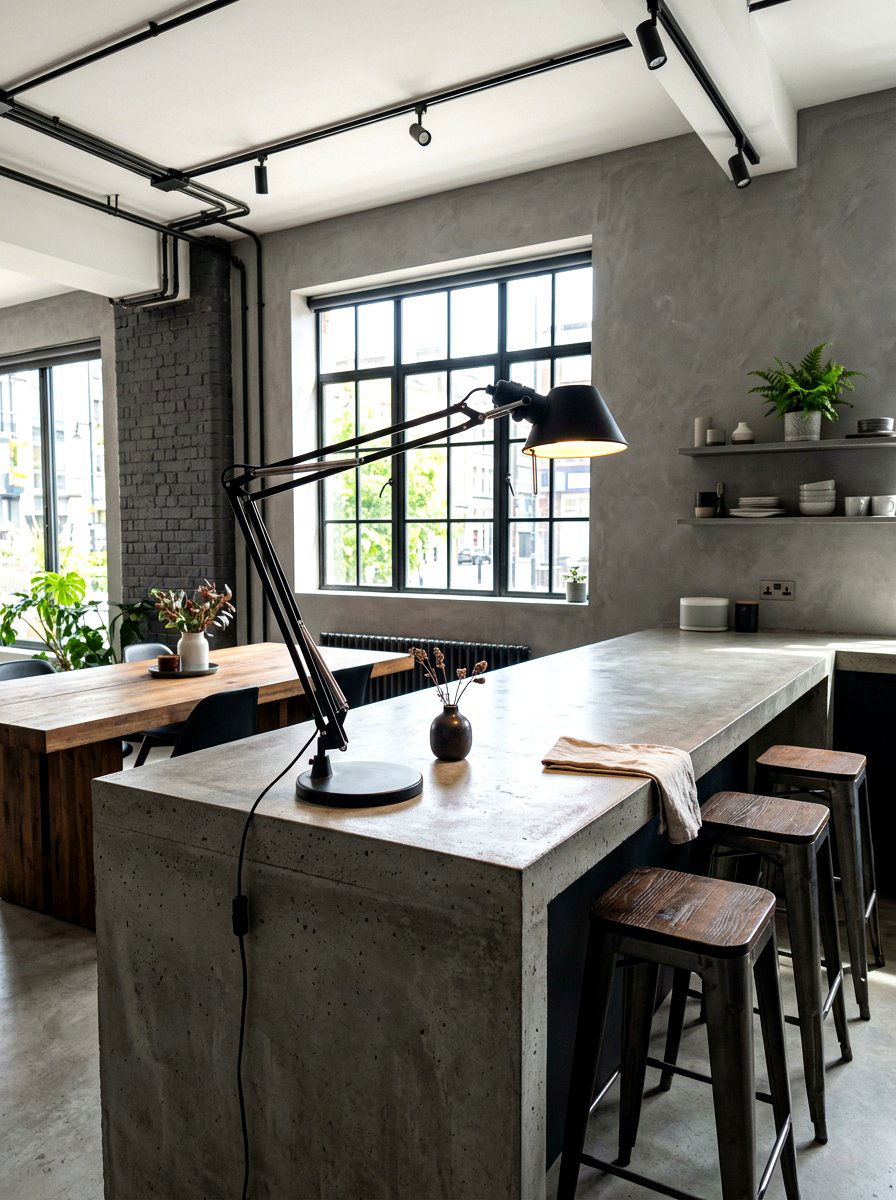 Black Metal Lamp - 30 mini lamp kitchen ideas