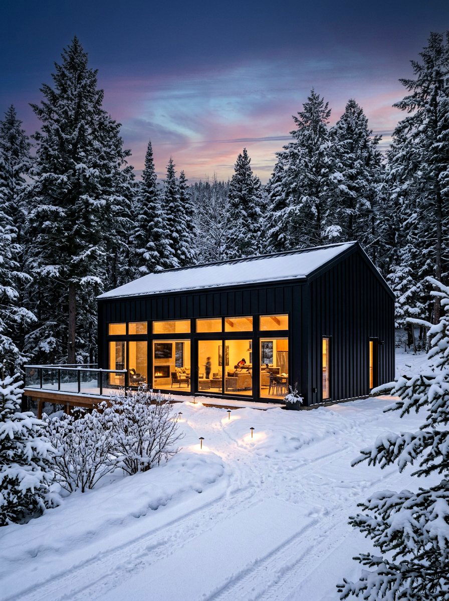 Black Metal Siding Home - 30 barn style home ideas