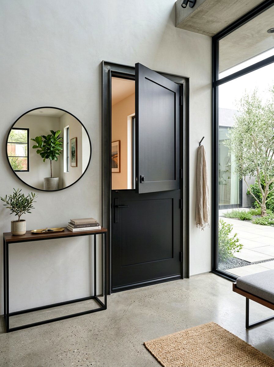 Black Modern Dutch Door - 30 Dutch door ideas